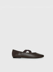 Zevra Sporty Ballet Flats Brown