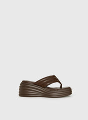 Therapy Flames Platform Sandals Brown