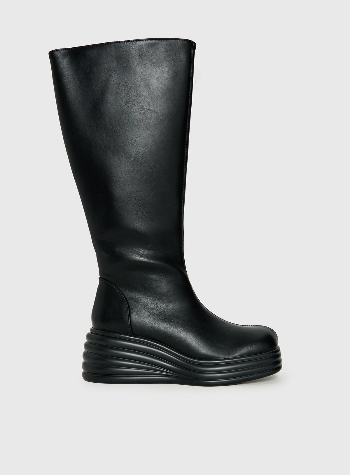 Therapy Frequency Knee High Boots Black