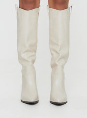 Riley Boots Ecru