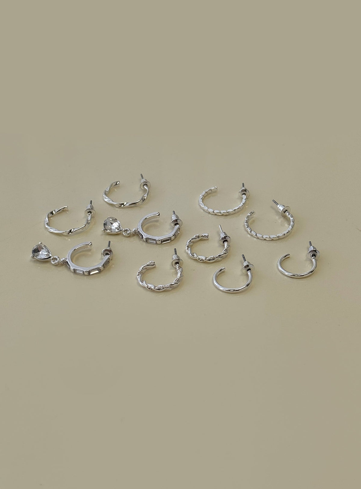 Delfine Earring Pack Silver