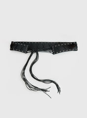 Yeva Tassel Belt Black