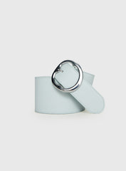 Katryna Faux Leather Belt Grey / Silver
