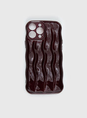Keep Talking iPhone Case Burgundy
