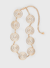 Hoston Spiral Chain Belt Gold