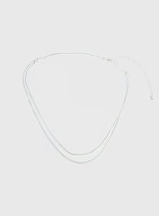 Dressed Up Dainty Chain Belt Silver