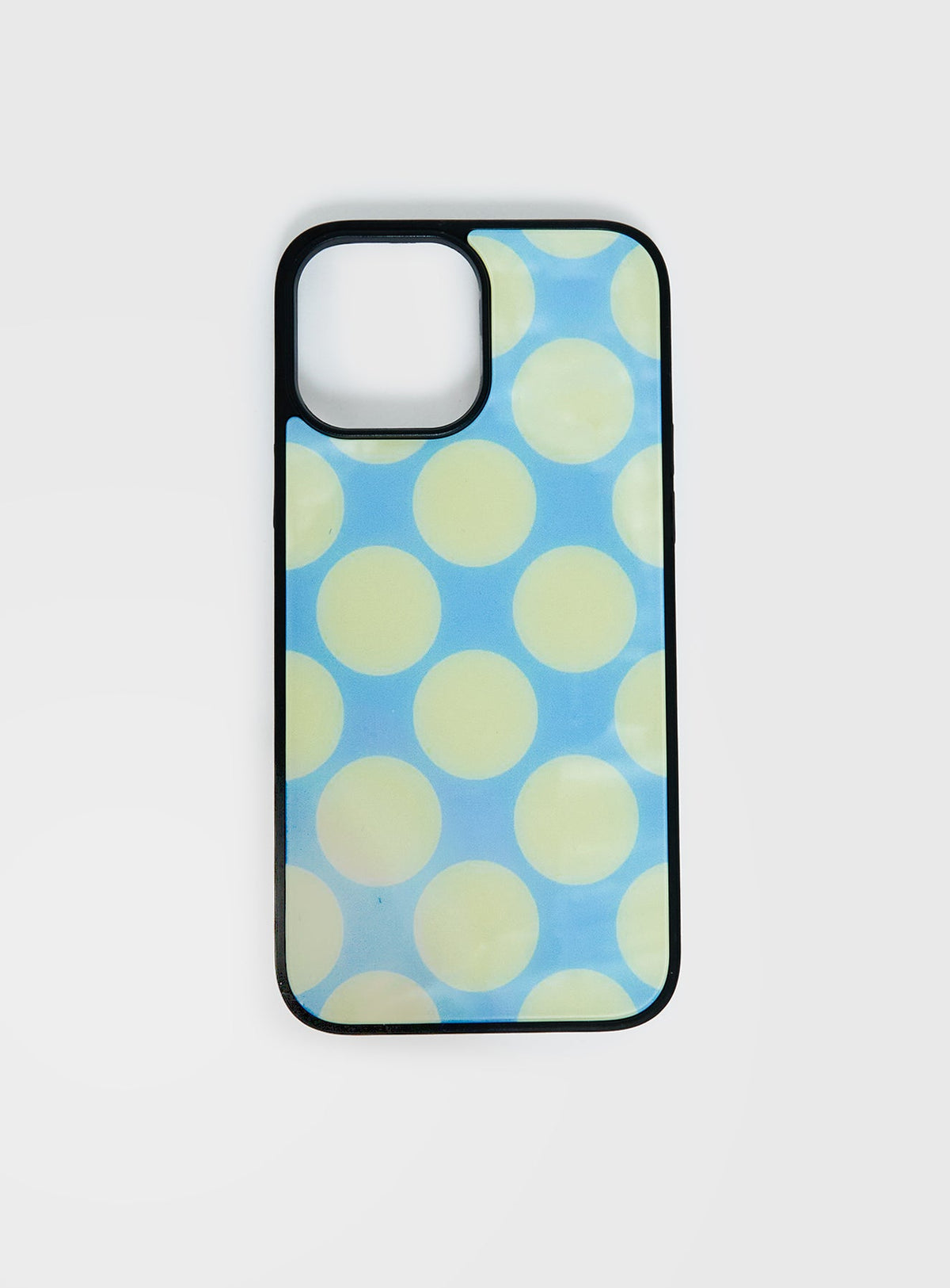 Money Drop iPhone Case Blue / Yellow Polka Dot