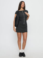 Brennah Jersey Mini Skort Stripe