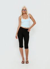 Samaira Capri Pant Black Anglaise