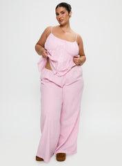 Cassini Set Pink Stripe Curve