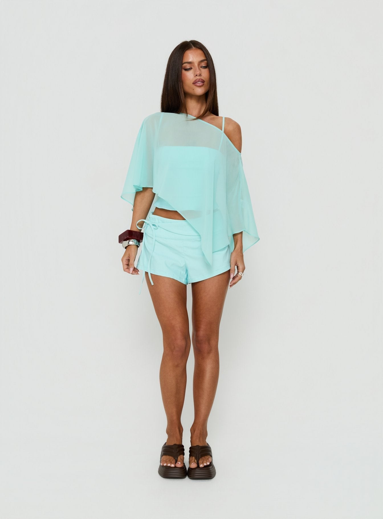 Senzo Wrap Shorts Blue