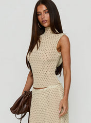 Ford Top Butter / Chocolate Polka Dot
