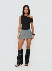 Lifetimes Micro Skort Dark Blue Stripe