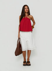 Moonlit Top Red