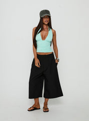 Busy Busy Low Baggy Capri Pant Black