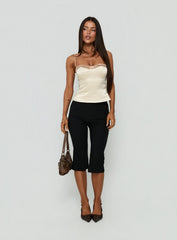 Geea Satin Bandage Top Cream