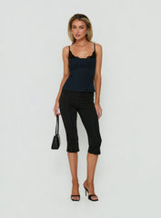 Renaissance Corset Top Blue Check