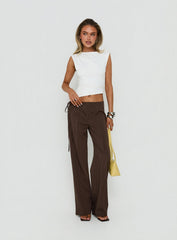 Mystro Cut Out Top White