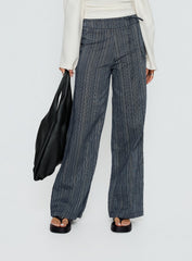 Rush Hours Tie Up Pants Navy