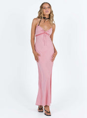 Emily Maxi Dress Gin Fizz Pink