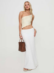 Toomba One Shoulder Top Ivory