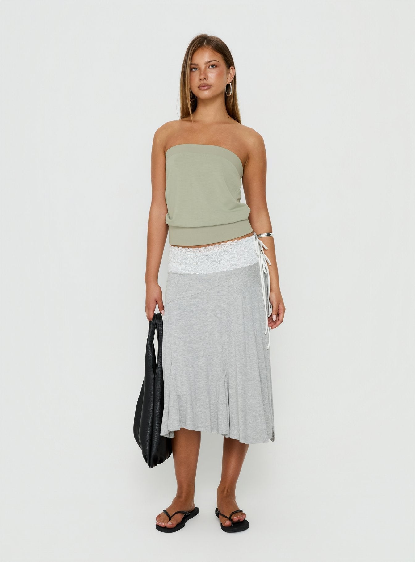 Judsen Relaxed Strapless Top Sage