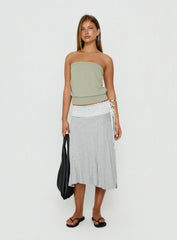 Judsen Relaxed Strapless Top Sage