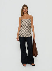 Blush Baby Flowy Cami Top Check