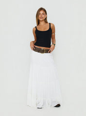 Miriah Maxi Skirt White