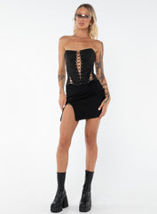 Bold Move Mini Skirt Black Tall