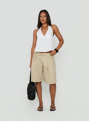 Niso Pleat Short Beige