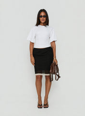 Shoreline Midi Skirt Noir