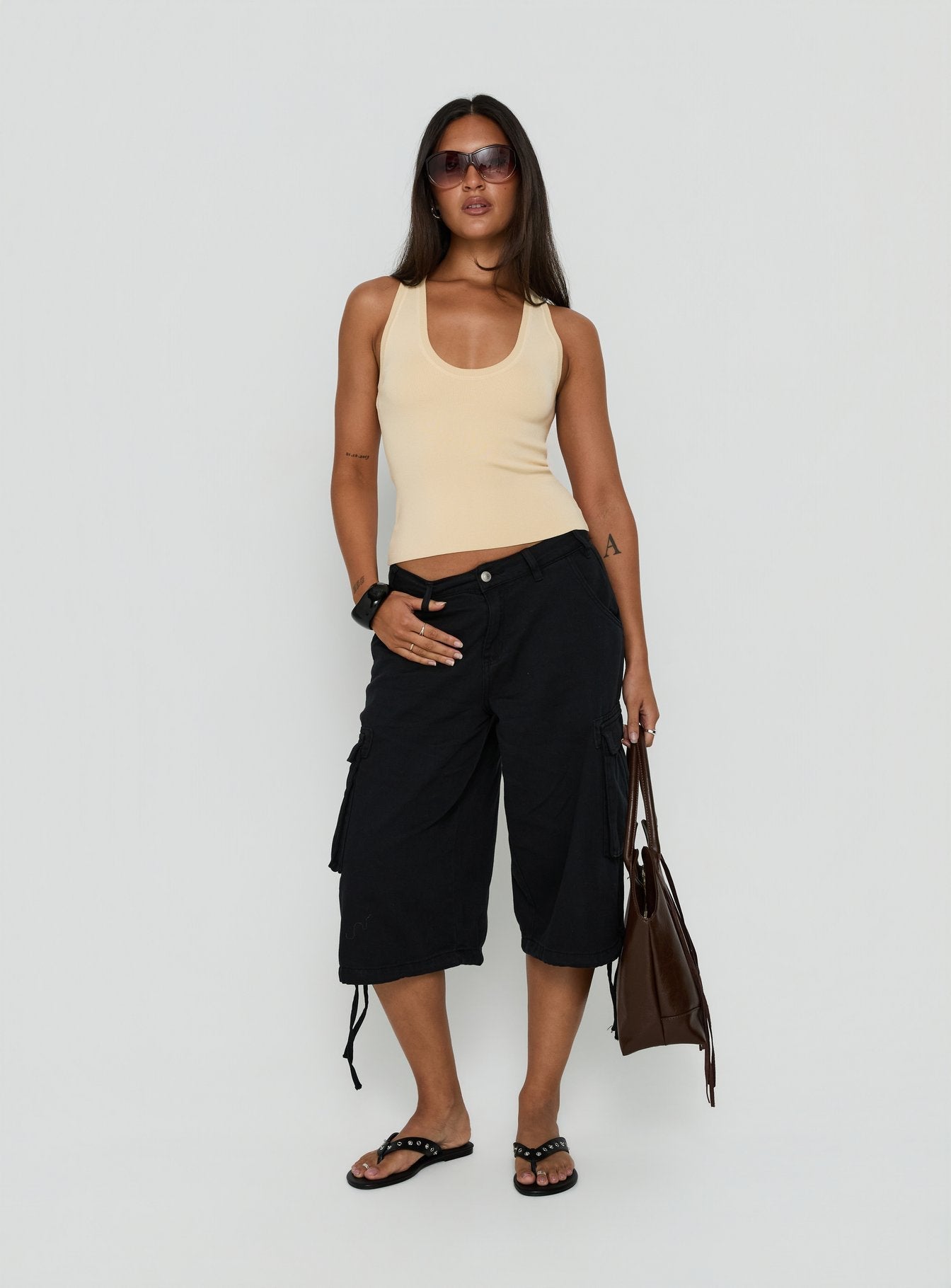Solanah Knit Tank Top Lemon