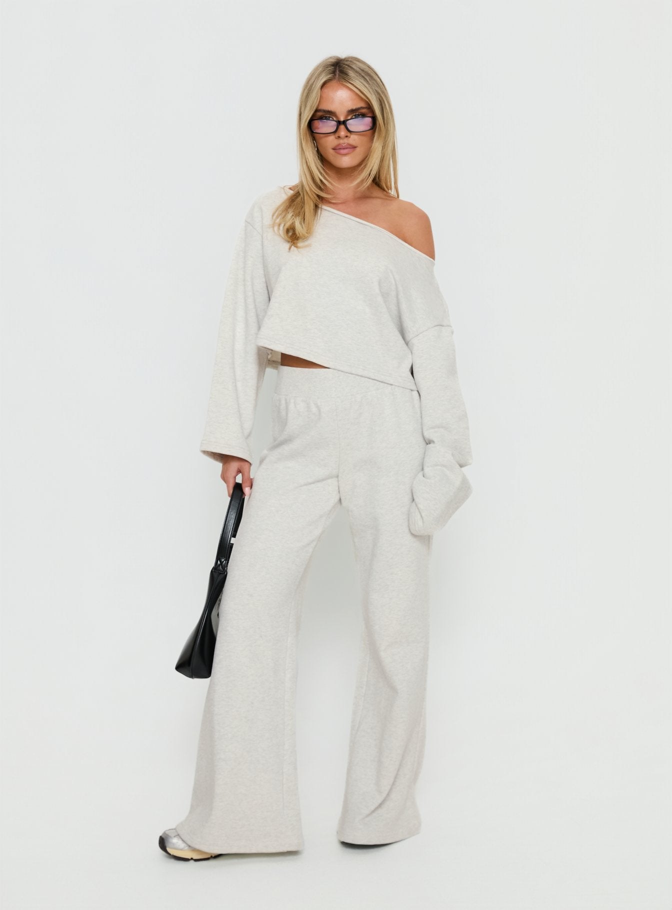 Peaks Flared Track Pants Snow Marle