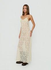 Lovedream Lace Maxi Dress Yellow