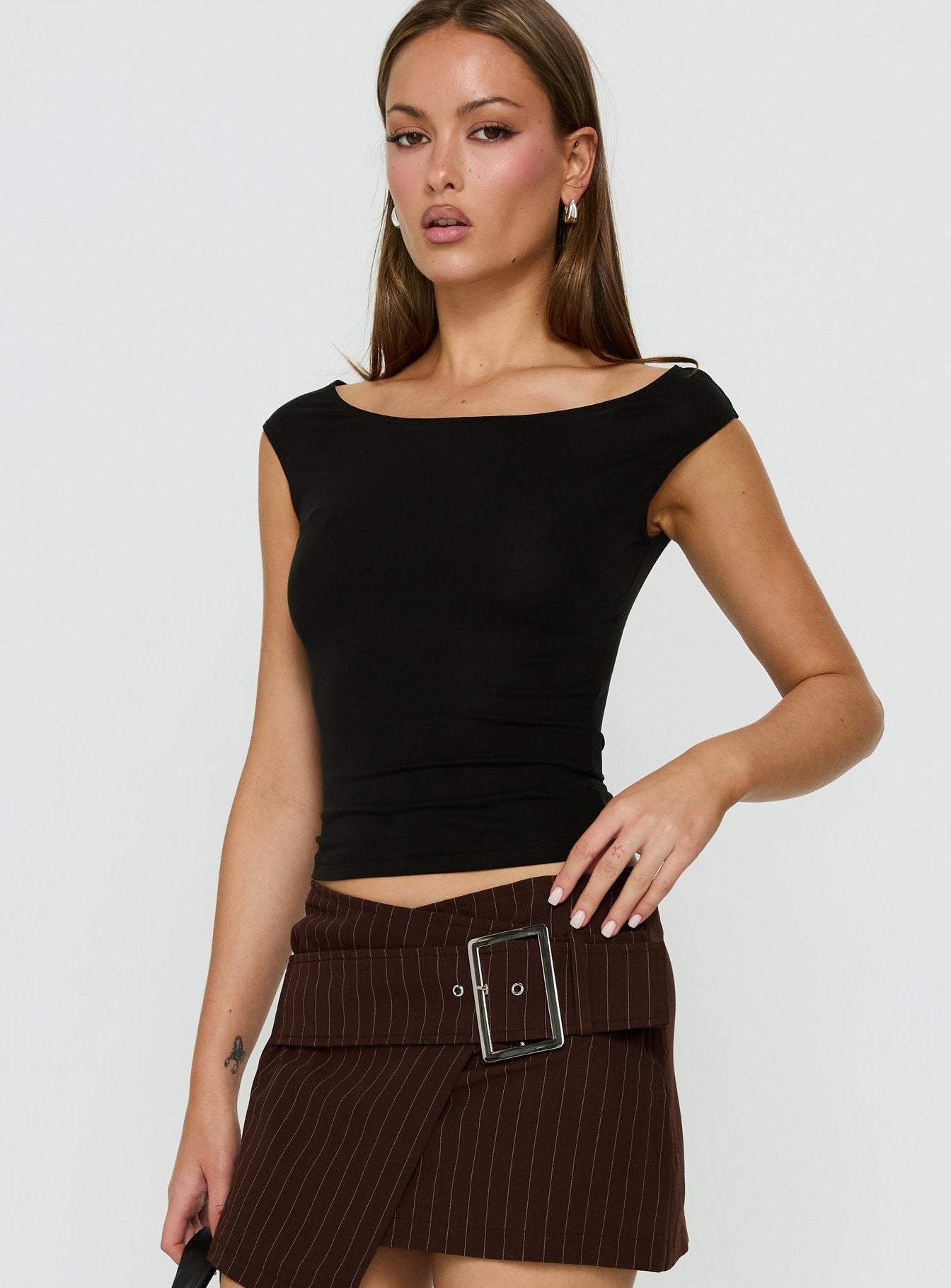 Cheirosa Off Shoulder Top Black