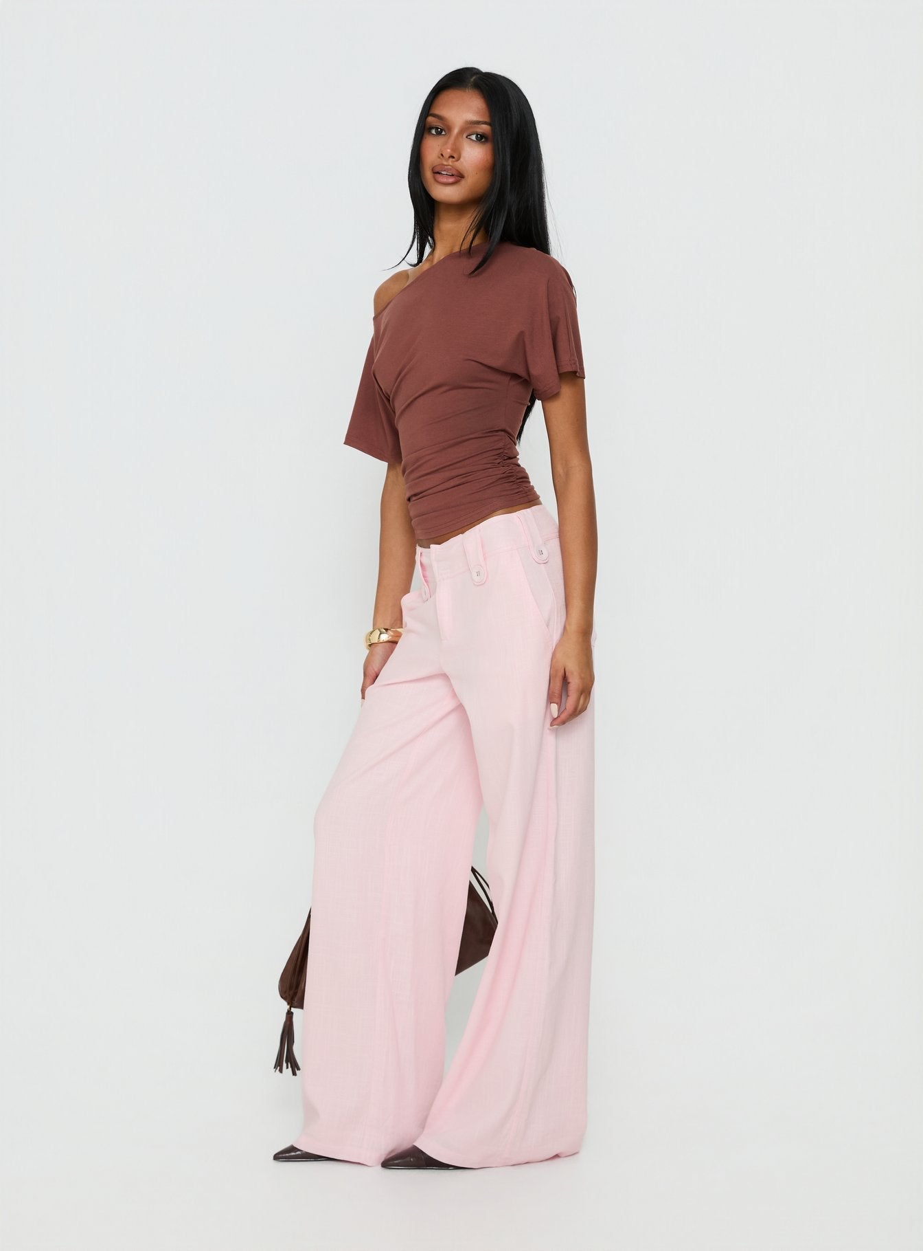 Pedra Wide Leg Pant Pink