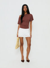 Seraphim Textured Skort White