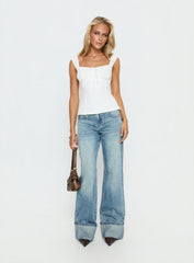 Garconne Textured Top White