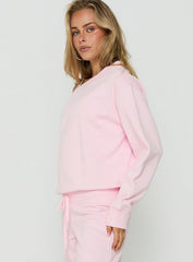 Wellness Off The Shoulder Jumper Pink