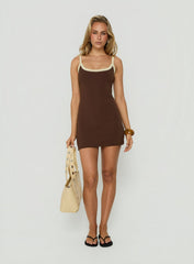 Daily Define Kasper Mini Dress Brown / Butter