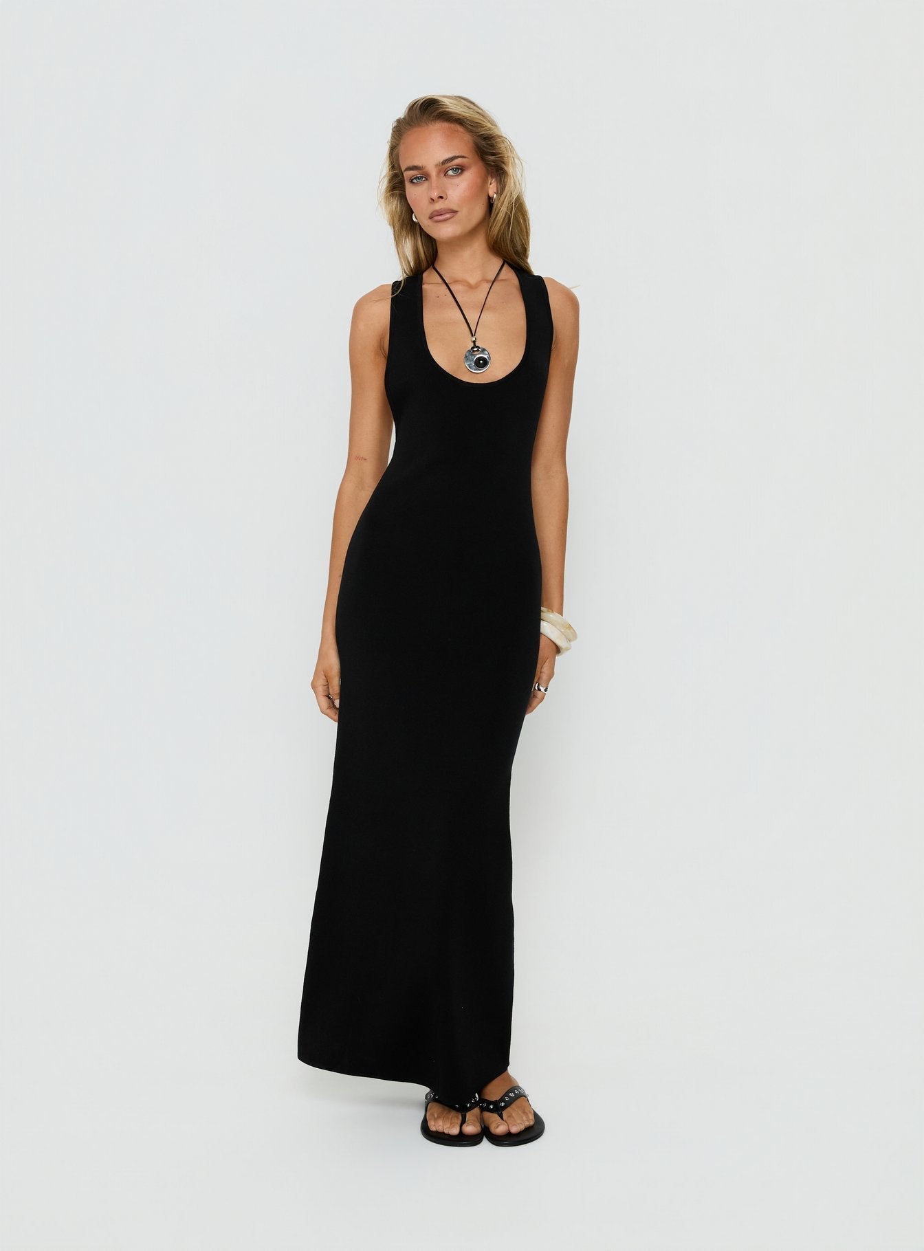 Rhen Racerback Maxi Dress Black