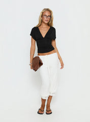 Basma Bloomer Trouser Pants Rayon White