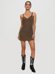 Laurette Mini Dress Brown