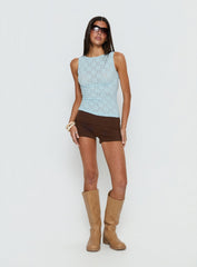 Seraphim Textured Top Soft Blue