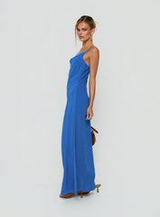 Jysela Cowl Neck Maxi Dress Dark Blue