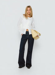 Avalisa Knit Cardigan White