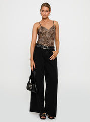 Elixia Bodysuit Leopard
