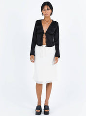 Hunton Long Sleeve Top Black