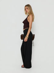 Archer Mid Rise Baggy Pants Black
